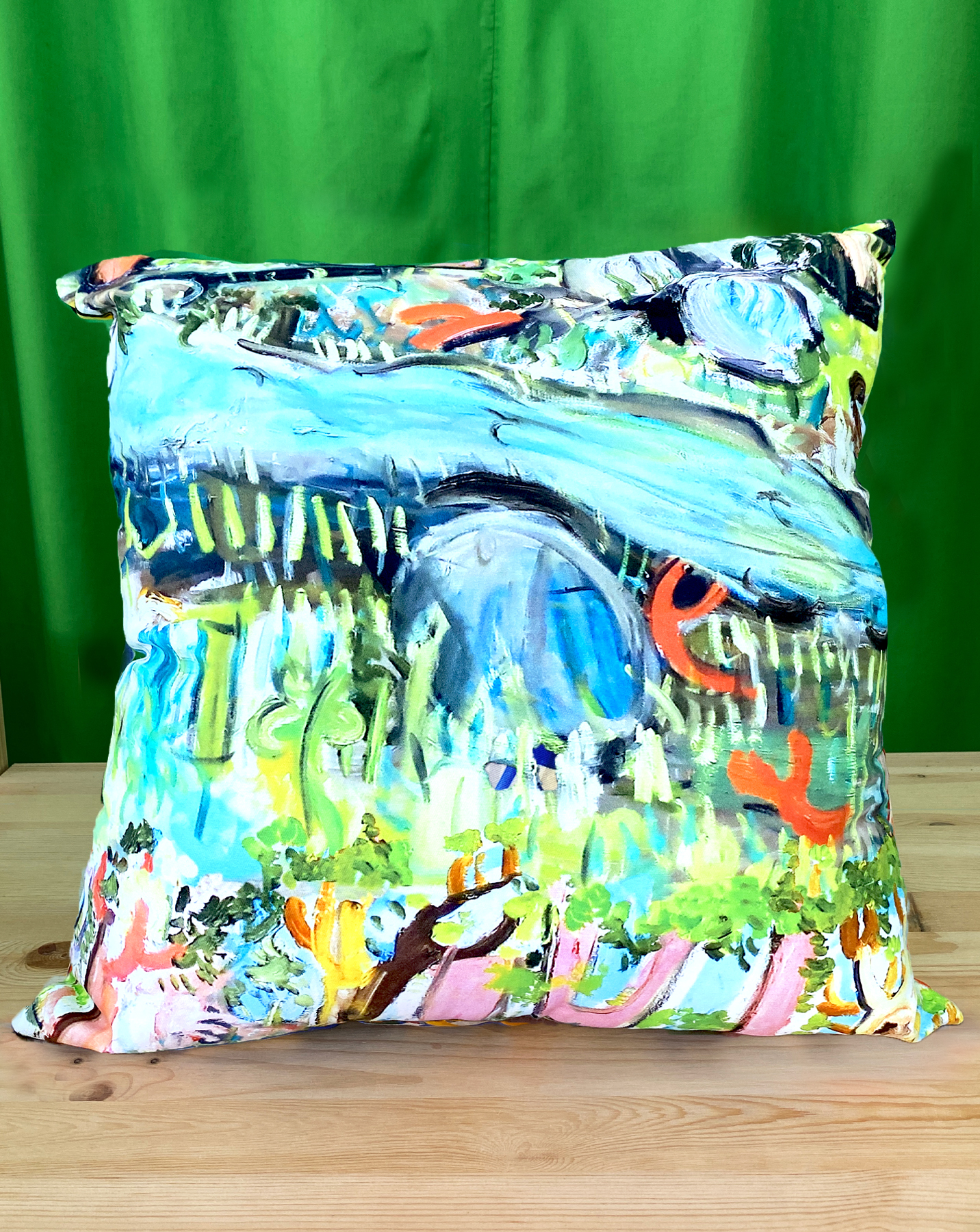 Down by the river cushion
